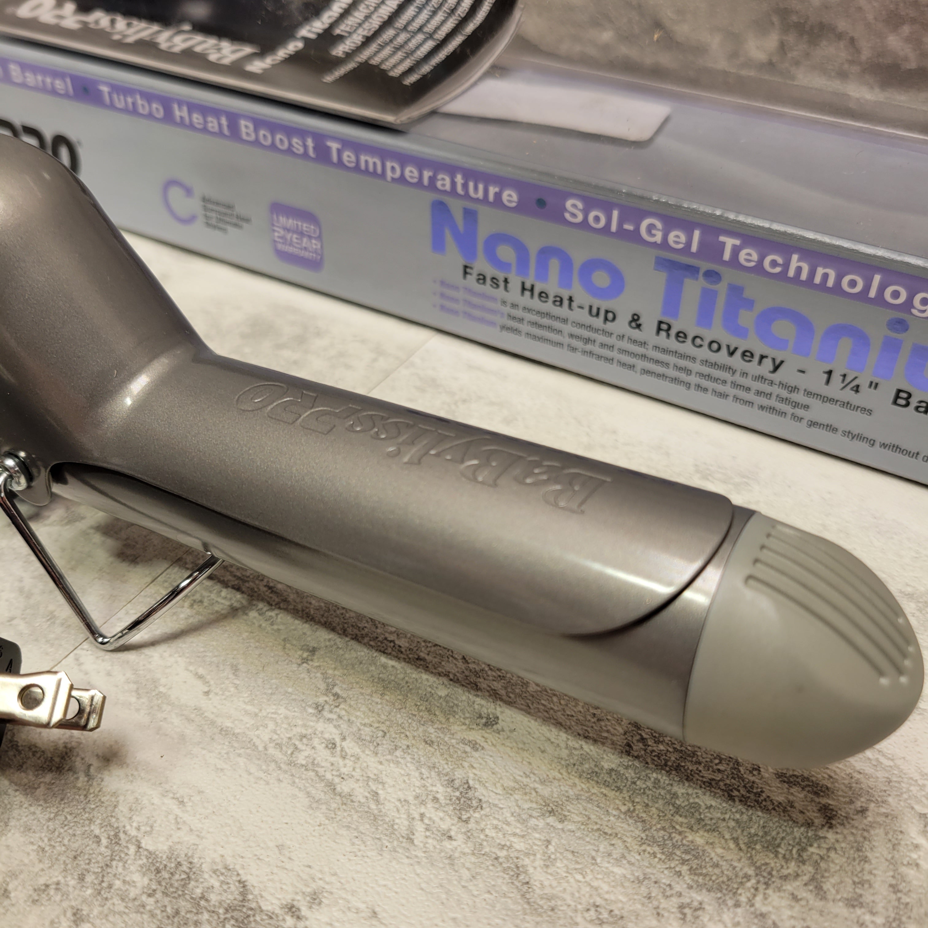BaBylissPRO Nano Titanium Spring Curling Iron (7593229910254)